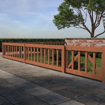 Tuinhek Hardhout Colorado Ca. 60x180 Cm - Afbeelding 3