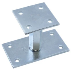 Verstelbare Paalhouder Groot Verzinkt 160x90 Mm X 90x90 Mm 110-180 Mm