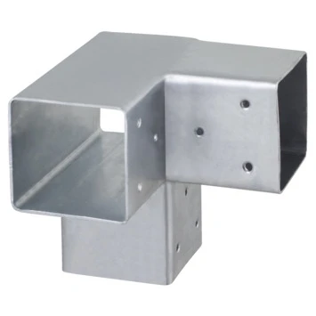 Paalverbinder Voor Pergola Hoekstuk 3-kants 9x9 Cm Gegalvaniseerd