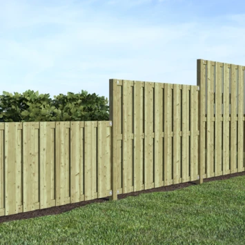 Tuinscherm Grenen Recht 140x180cm - Afbeelding 2