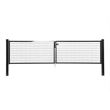 Napoli Dubbele Poort Zwart 170x2x150cm RAL9005