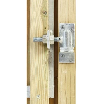 Poort Voor Houtbetonschutting Grenen Rechtsdraaiend 100cm Breed - Afbeelding 3