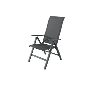 Verstelbare Tuinstoel Valencia Antraciet - Afbeelding 2