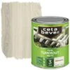 CetaBever Tuinhoutbeits Transparant Vergrijsd Wit Zijdeglans 750 Ml