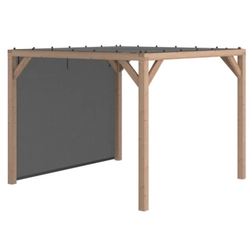 Pergola Silvano Douglas Incl. Schaduwdoek & Zijdoek 324x324 Cm - Afbeelding 11