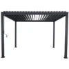 Pergola Deluxe Zwart 3,6x3,6m