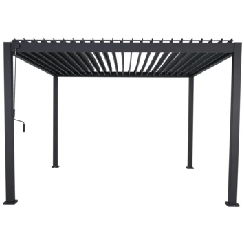 Pergola Deluxe Zwart 3,6x3,6m