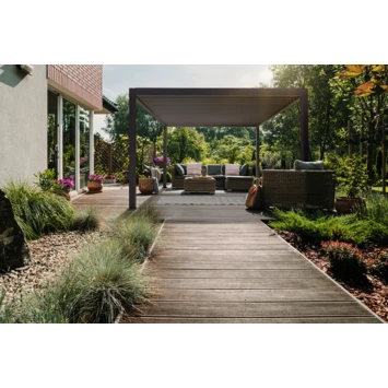 Pergola Deluxe Zwart 3,6x3,6m - Afbeelding 3