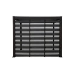 Zijwand Louvre Voor Pergola Classic & Deluxe Zwart 400 Series