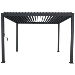Pergola Deluxe Zwart 3,6x4m