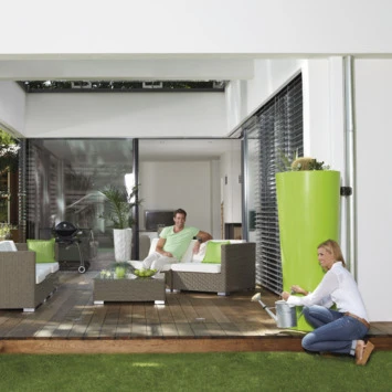 Garantia Regenton Met Plantenbak Appelgroen 350 Liter - Afbeelding 2