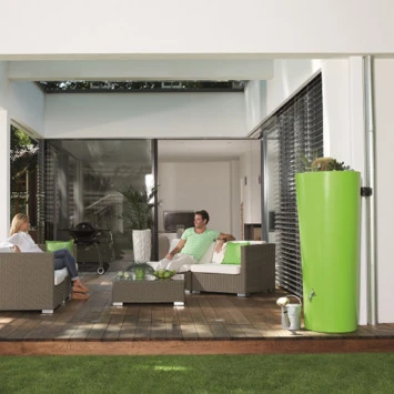 Garantia Regenton Met Plantenbak Appelgroen 350 Liter - Afbeelding 3