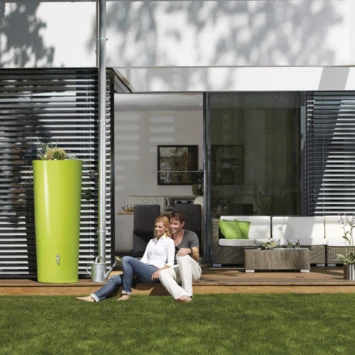 Garantia Regenton Met Plantenbak Appelgroen 350 Liter - Afbeelding 4